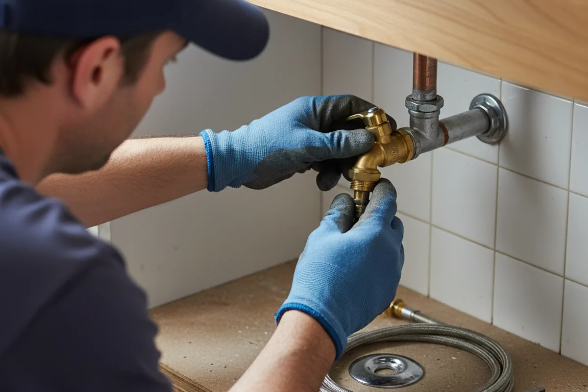 Shutoff valve and fitting work during Faucet and Fixture Repair in Lansing